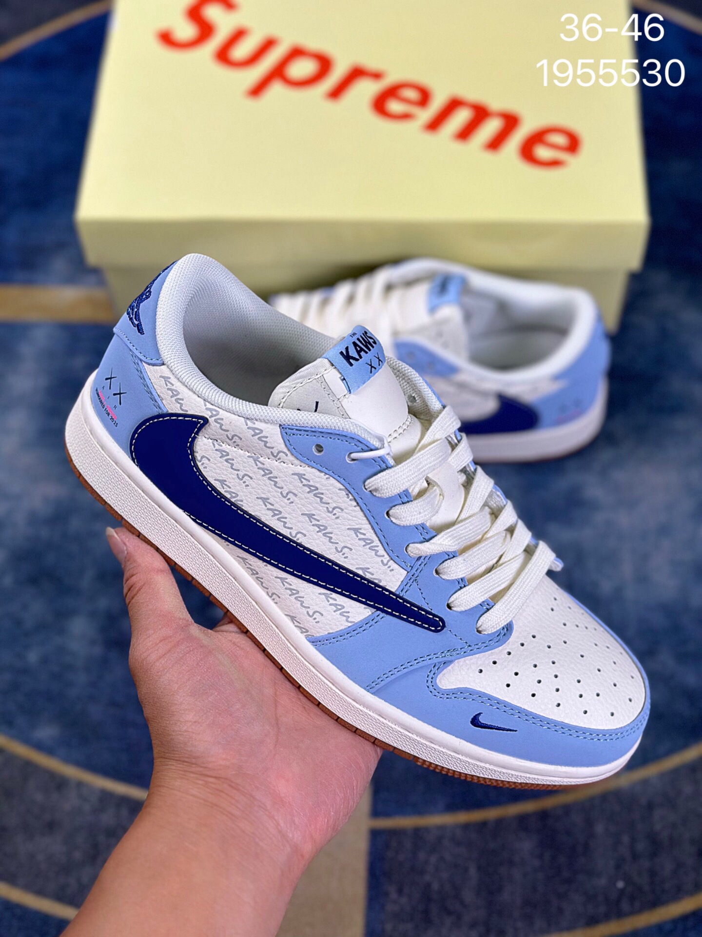 Supreme x KAWS Collaborative Low-Top Sneakers