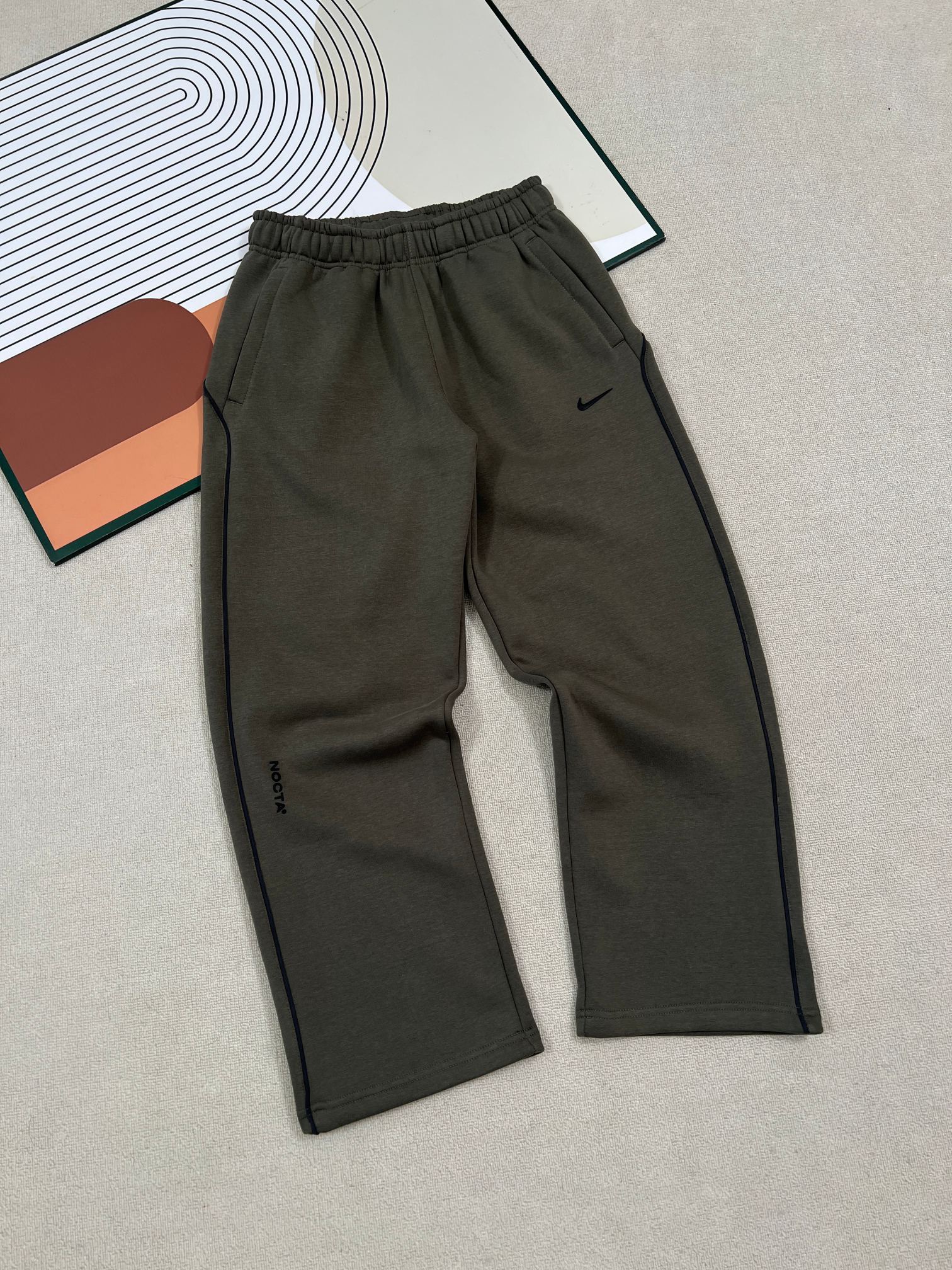 Nike NOCTA Co-Branded Gray Hoodie & Sweatpants Set - Image 7