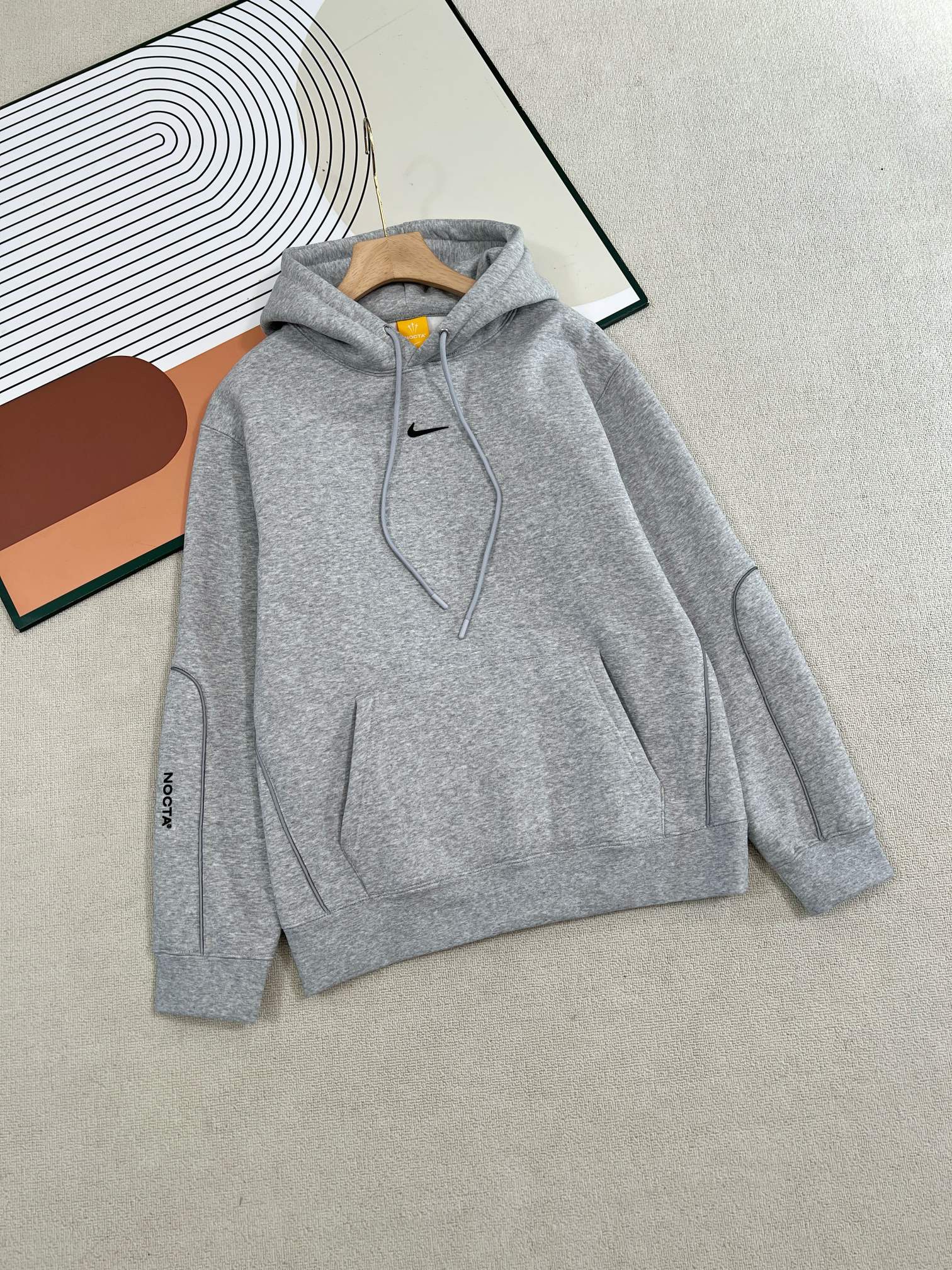 Nike NOCTA Co-Branded Gray Hoodie & Sweatpants Set - Image 2