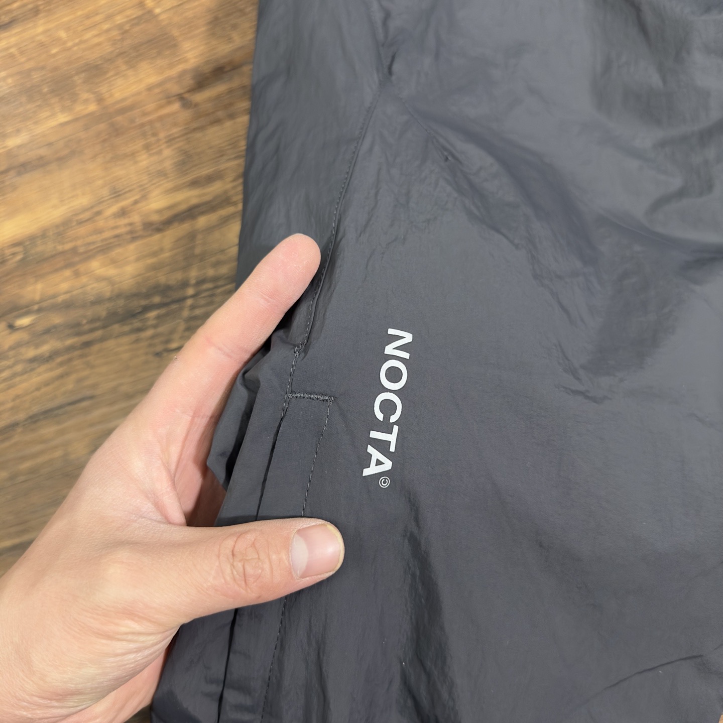 Nike NOCTA Co-Branded Dark Gray Woven Quick-Dry Cuffed Sports Pants - Image 7