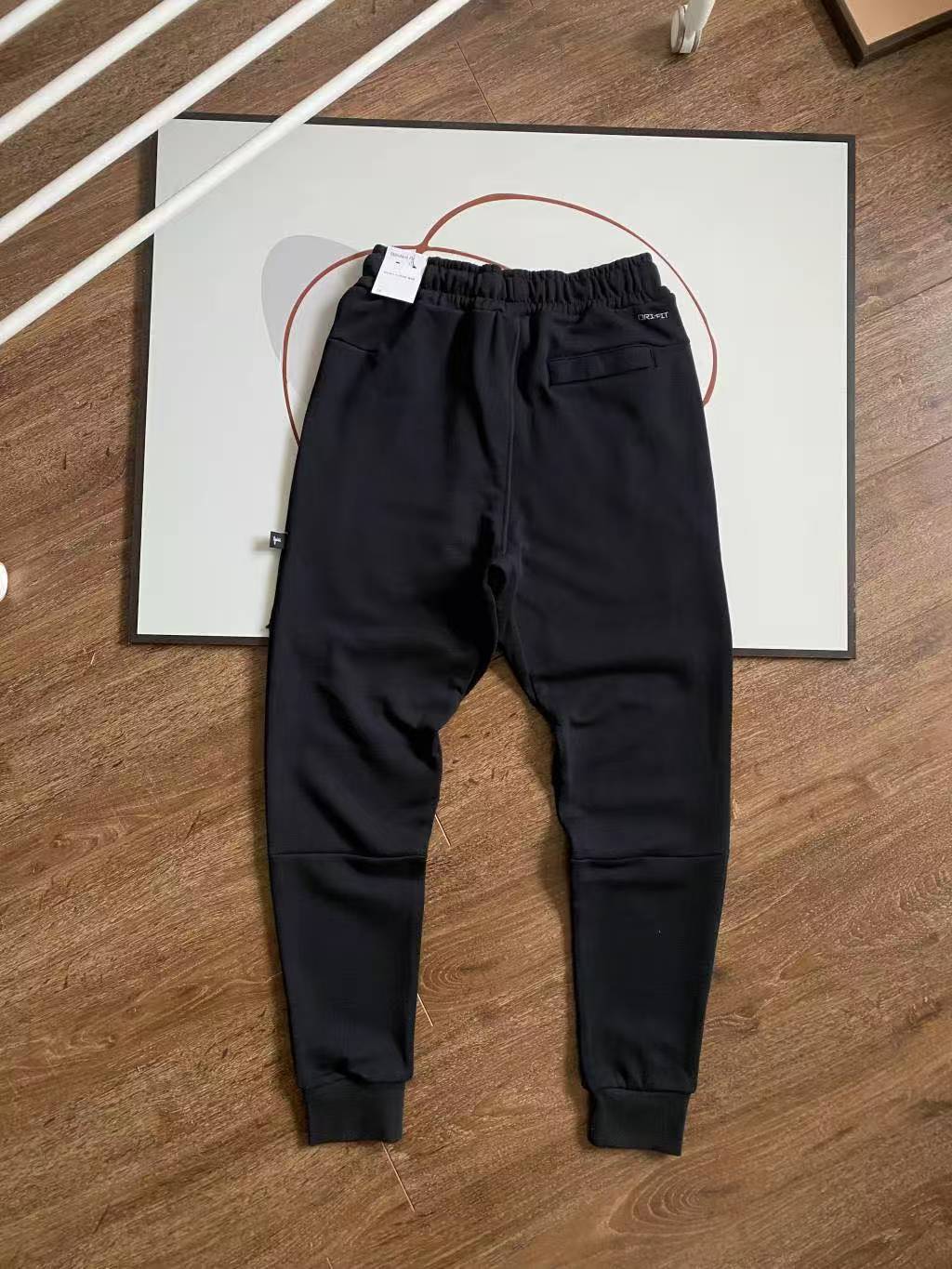 Jordan Black Samurai Deconstructed Paneled Cuffed Sweatpants