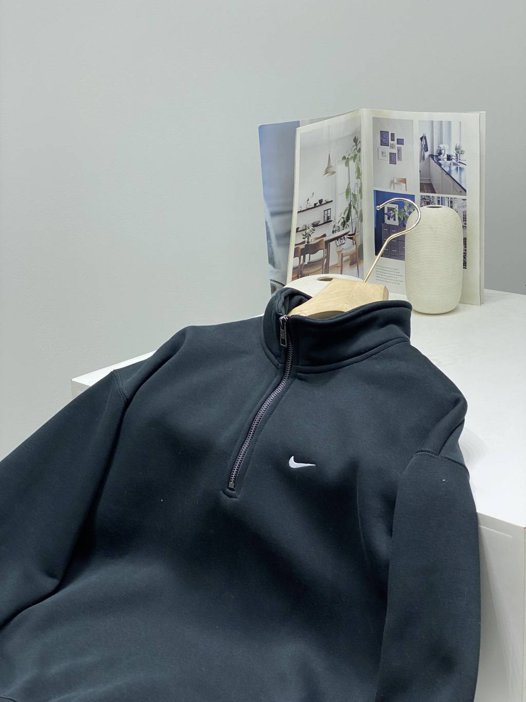 Nike Half-Zip Tracksuit Set (Black/Grey) - Image 5